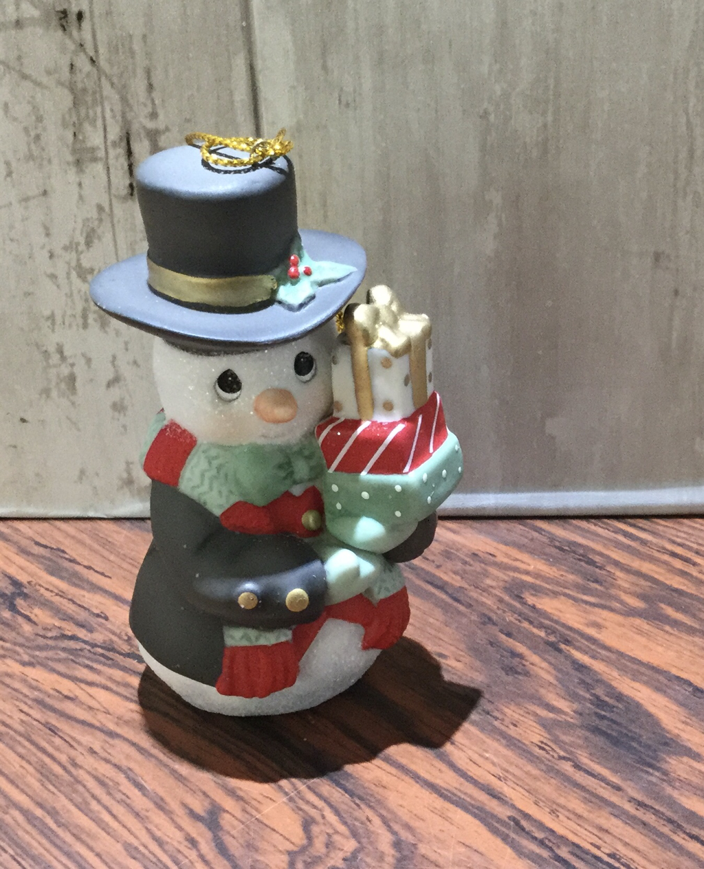Precious Moments Snowman with Violin Figurine Evening Rehearsal Second in Series
